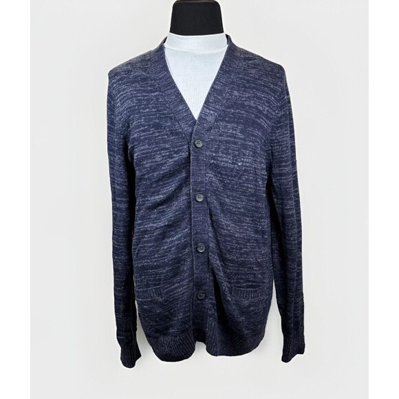 Men’s Cardigan XXL Blue Pockets‎ Grunge Indie Street Grandpa Urban Pipeline - Picture 2 of 13